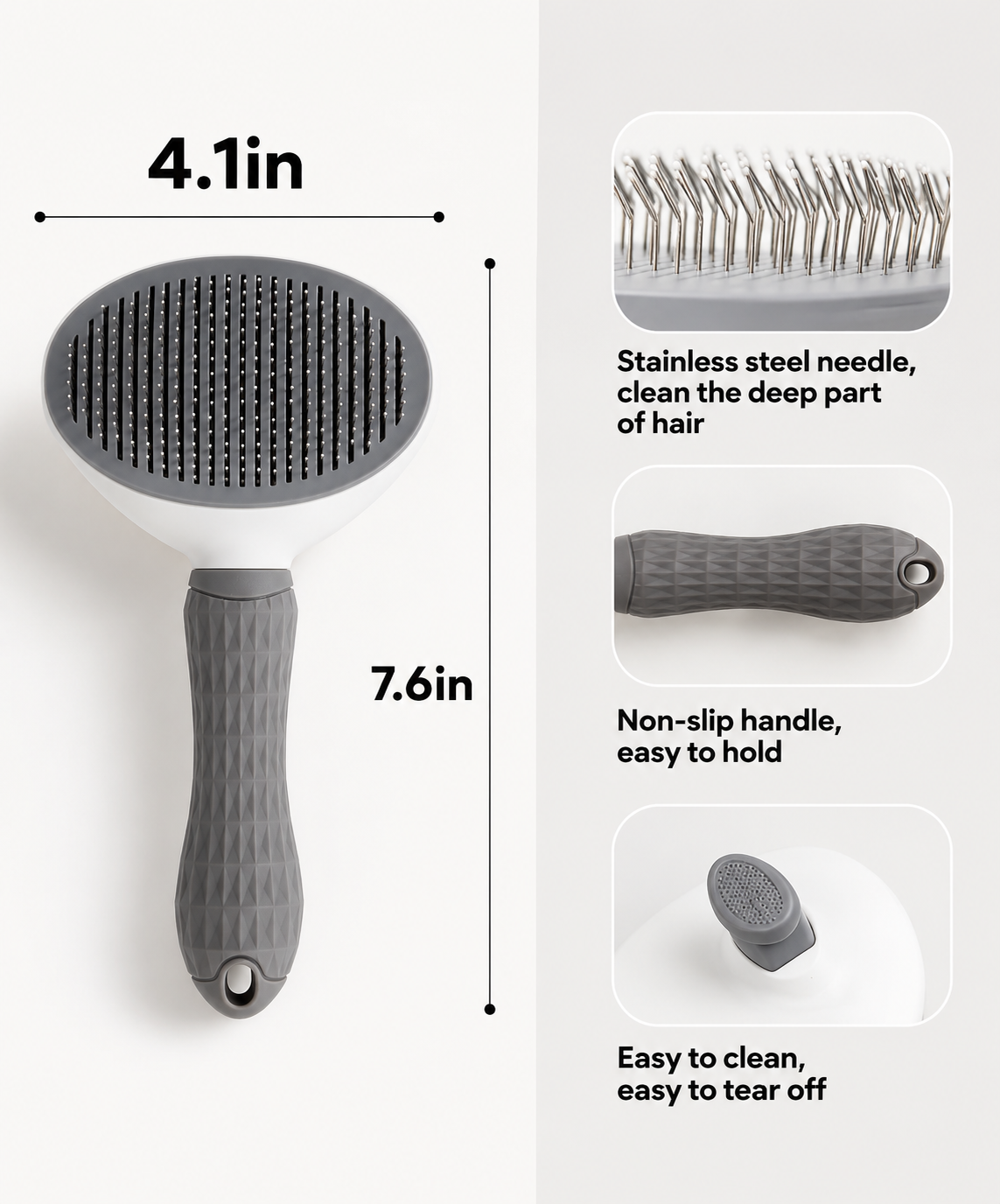 Pro Grooming Self Cleaning Pooch Brush