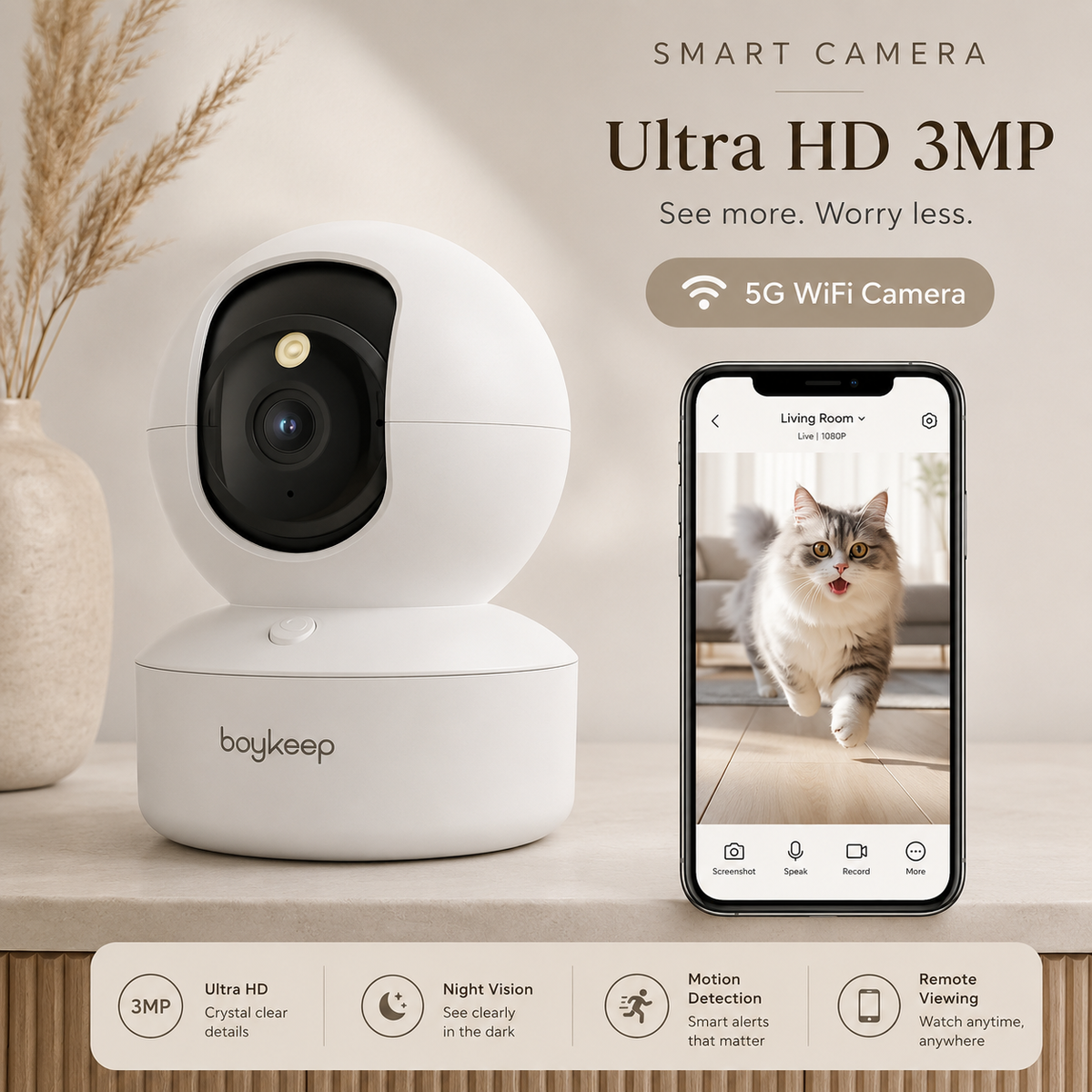 Intelligent 360 Pooch Monitoring Camera