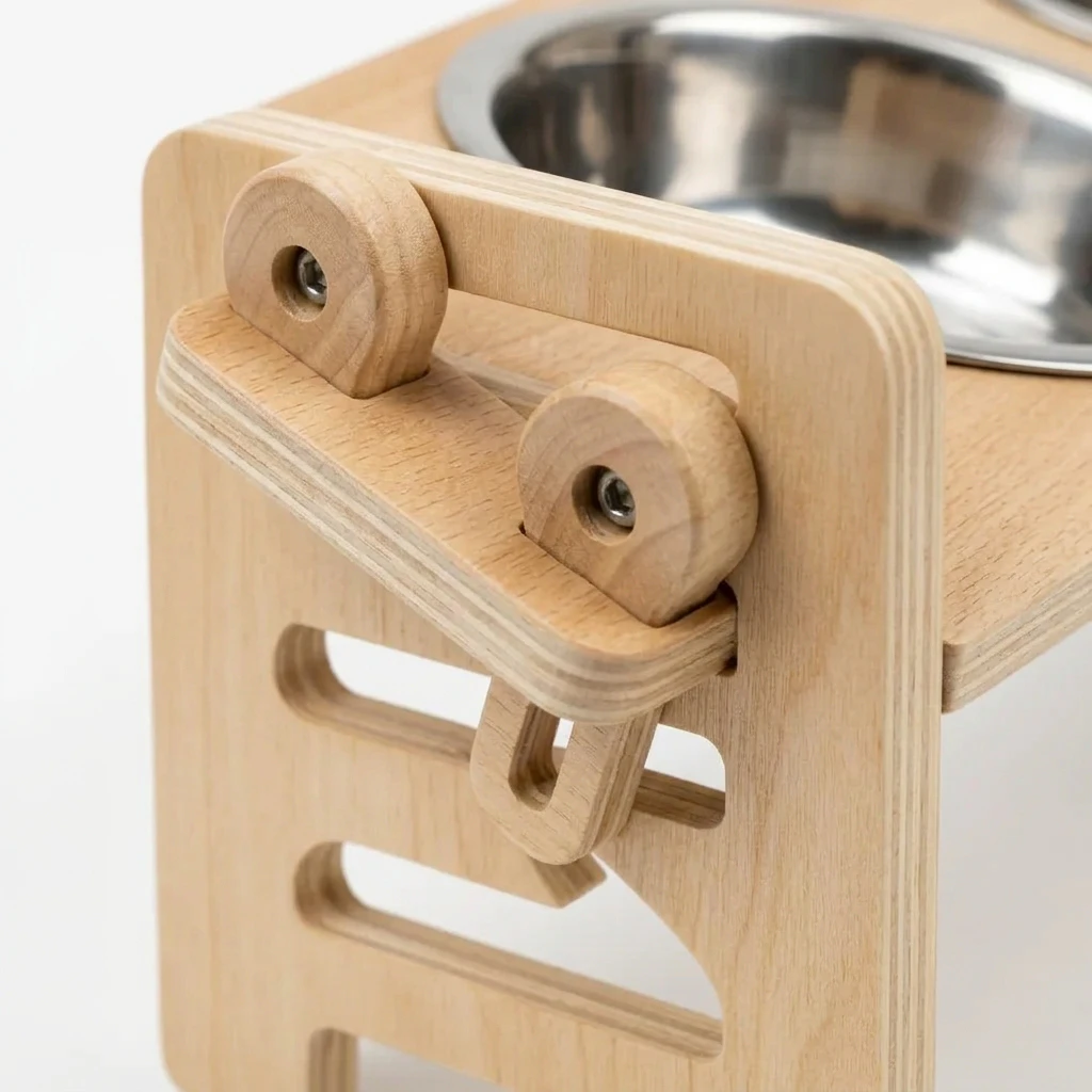 Adjustable Posh Pooch Stand & Stainless Steel Bowls