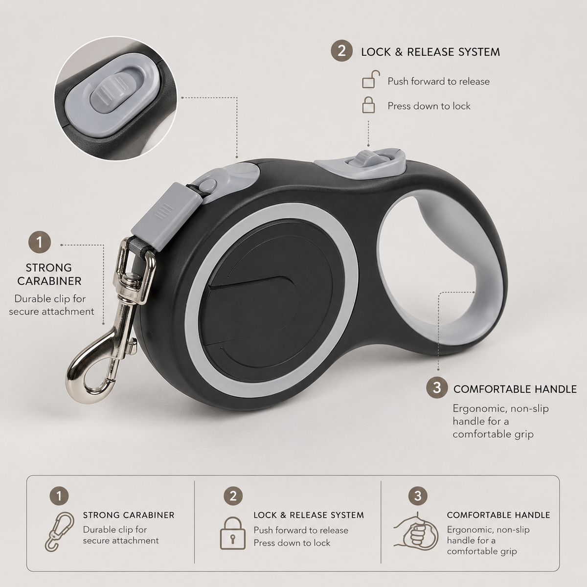 Retractable Posh Pooch Lead